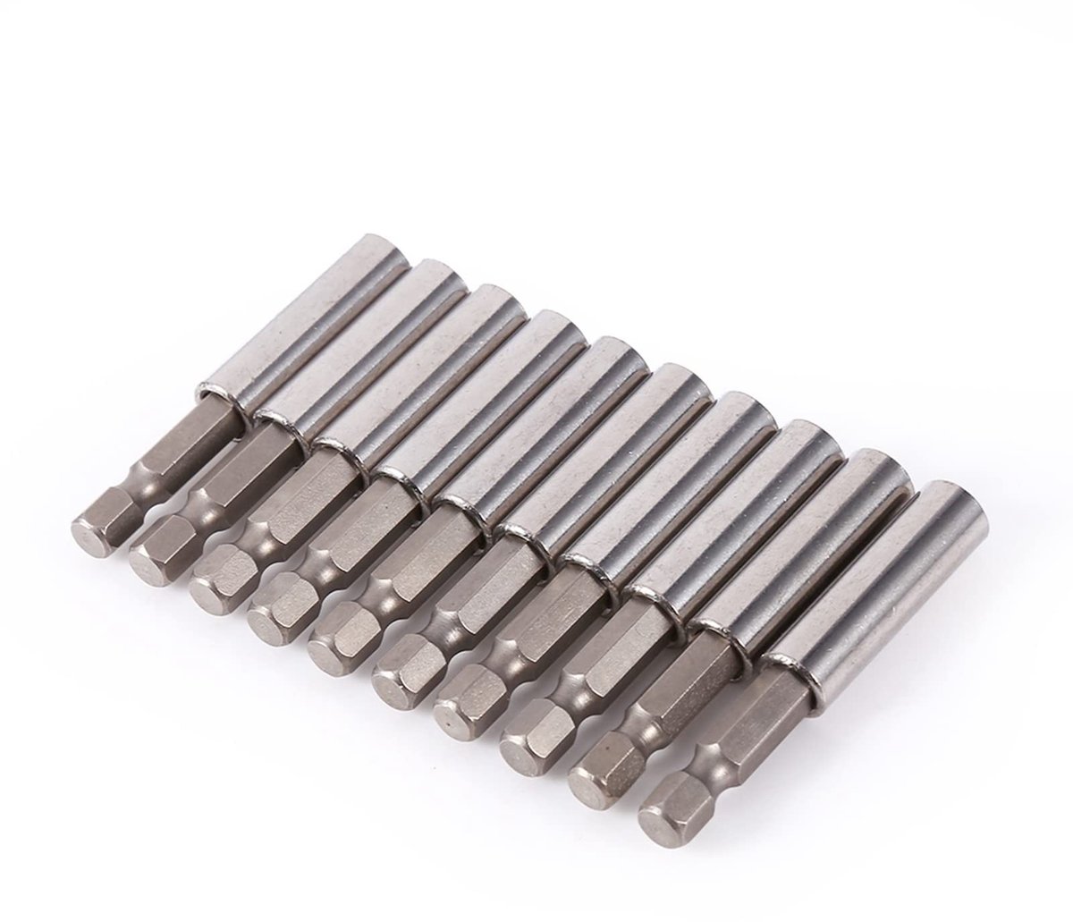 Elzusha - 10-delige Set van 1/4 Inch Hex Shank Schroefbits en Adapter