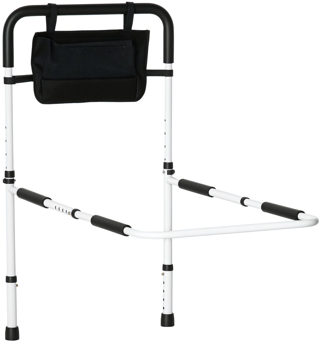 HOMCOM Veiligheidsbedhekje - Staal - 95x52x102cm - Wit