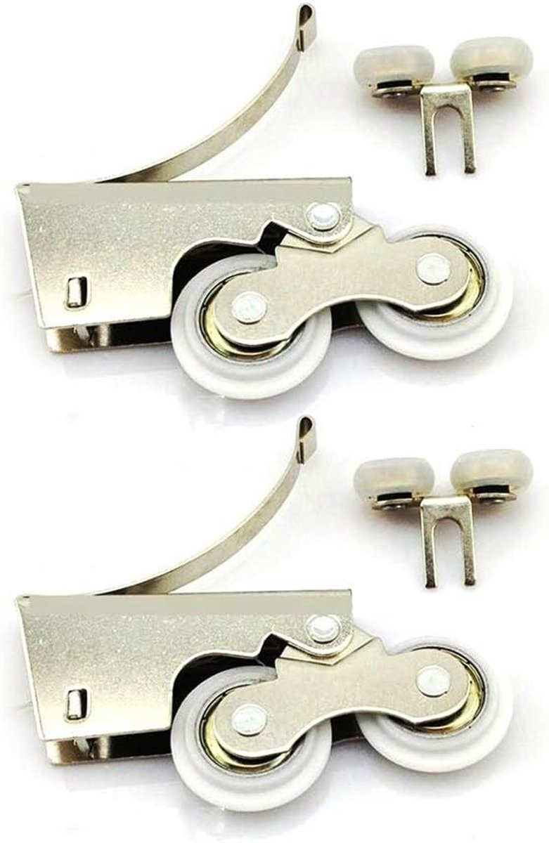Stille RVS/Titanium Legering Twee-Wiel Pulley voor Glijdende Kastdeuren - Duurzaam en Efficiënt Systeem