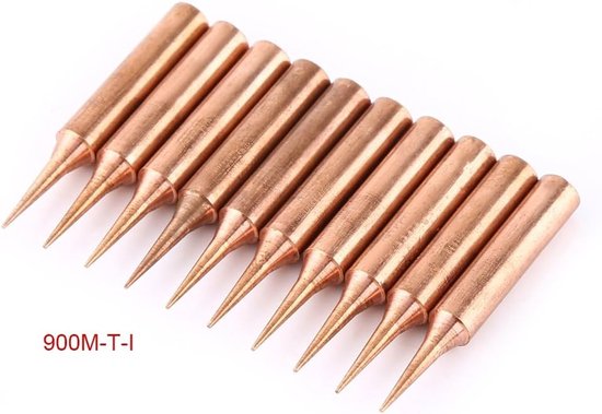10 Stuks Koper Loodgieters Tips, Super Snijnaald Tips voor Lage Temperatuur en Eenvoudig Tin Coaten voor Soldering Station 936 937 — afbeelding 2