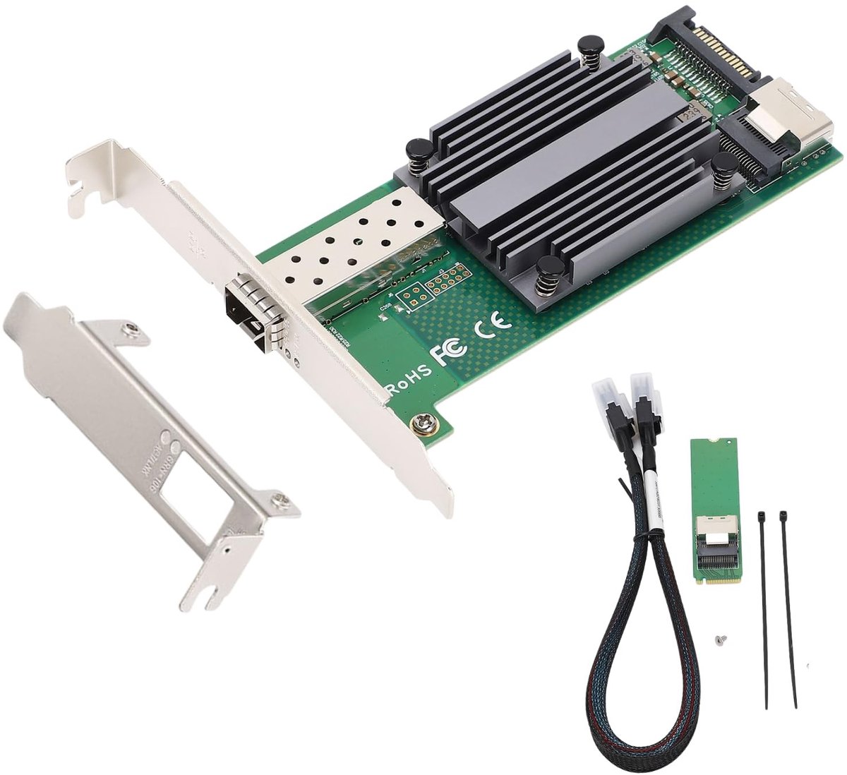 Solidchoice - 10GB Single SFP+ Netwerkkaart voor Hoge Snelheid Verbindingen