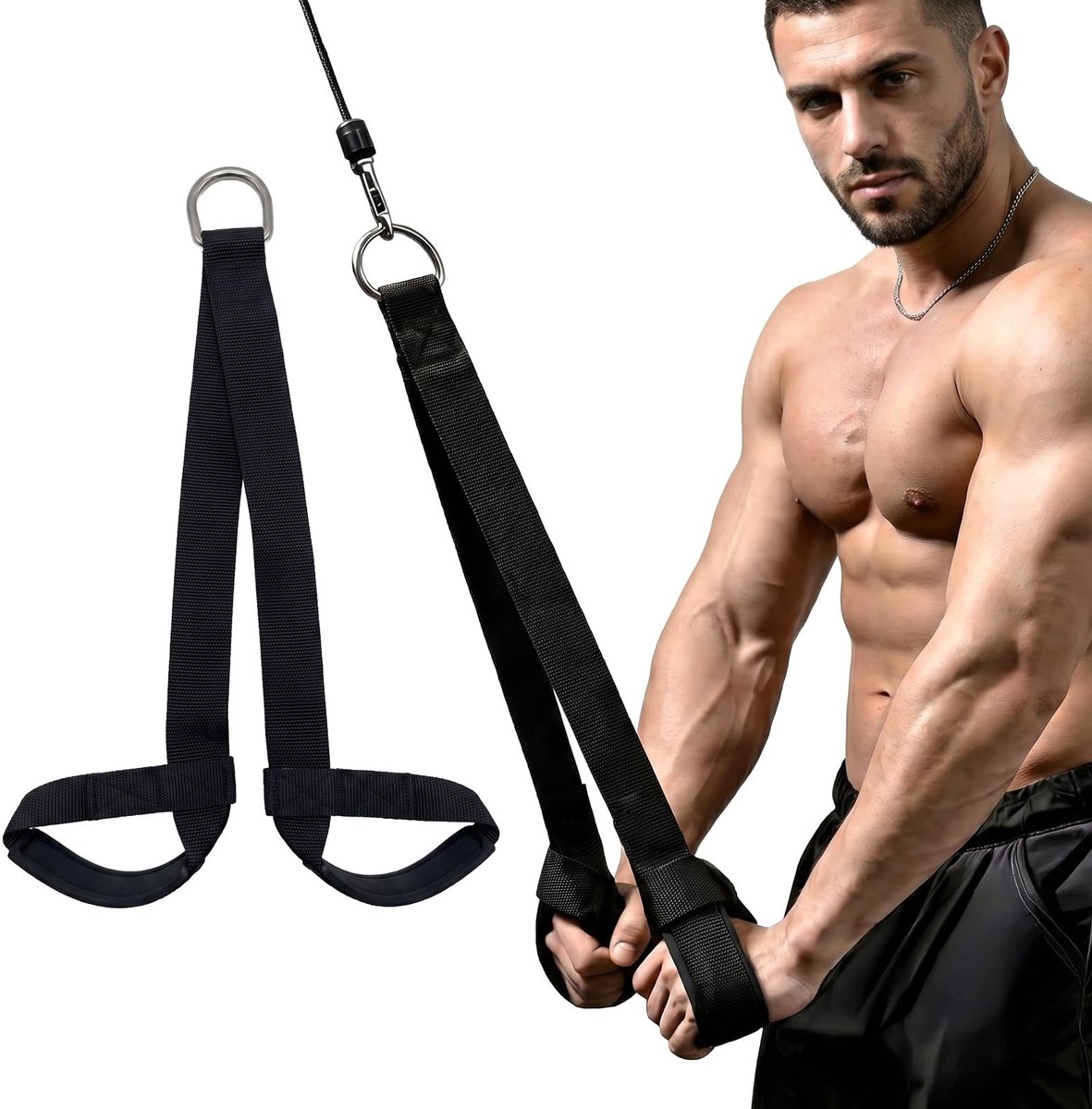 Solidchoice - Tricepstouw voor Fitness met Handvat