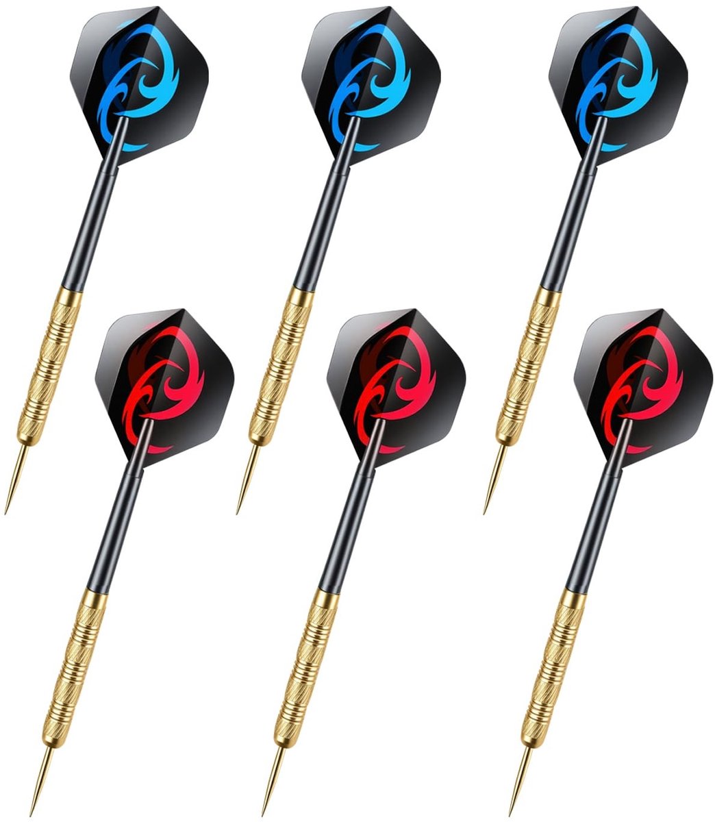 Solidchoice - Professionele Darts Set met 6 Stuks Metalen Darts voor Beginners
