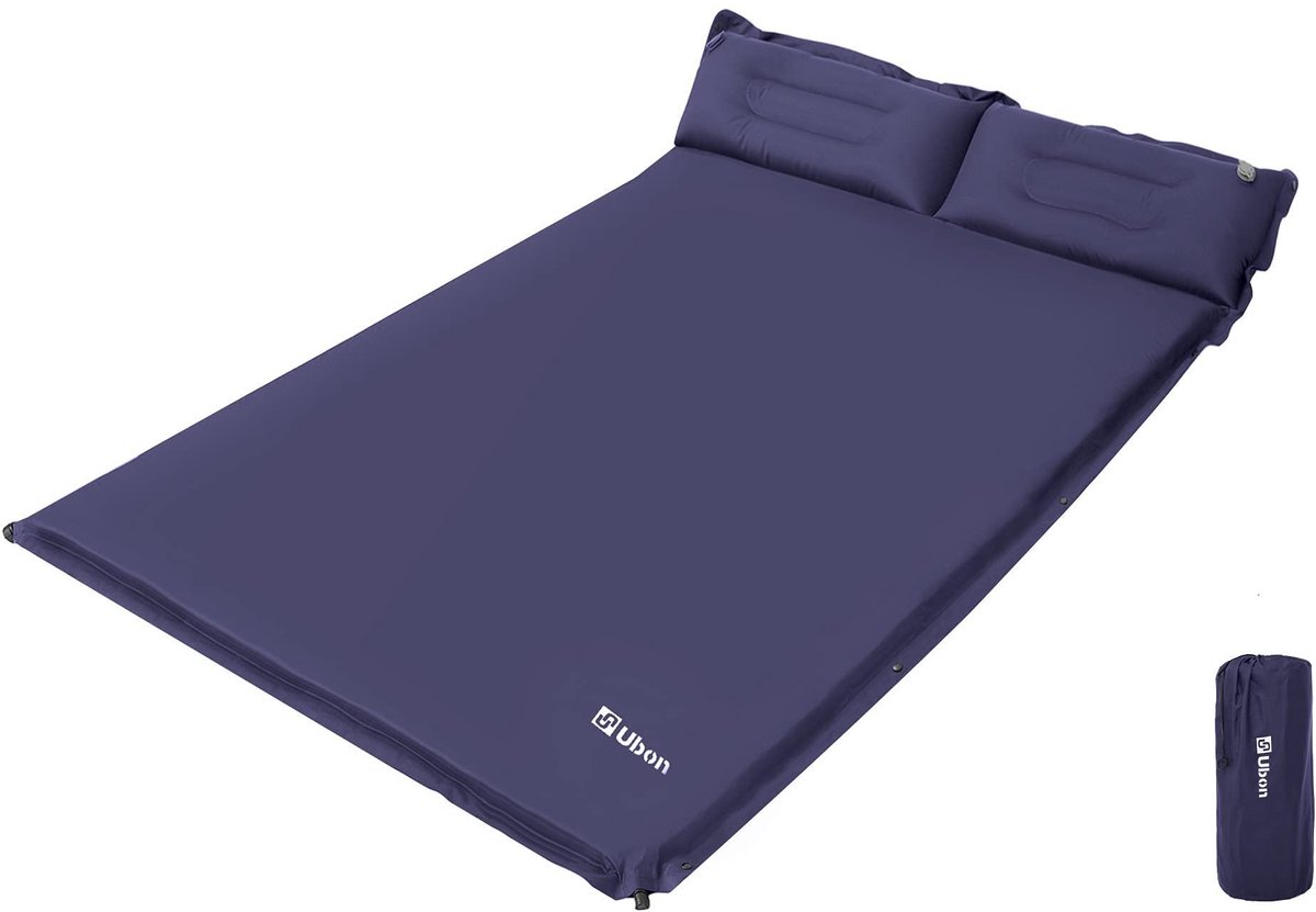 Solidchoice - Dubbel Zelfopblazend Matras met Kussens, Lichtgewicht en Comfortabel