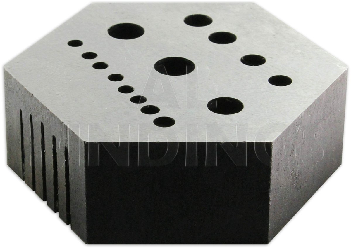 Solidchoice - Hexagonale Inzet Anvil met 15 Gaten voor Horlogemakers