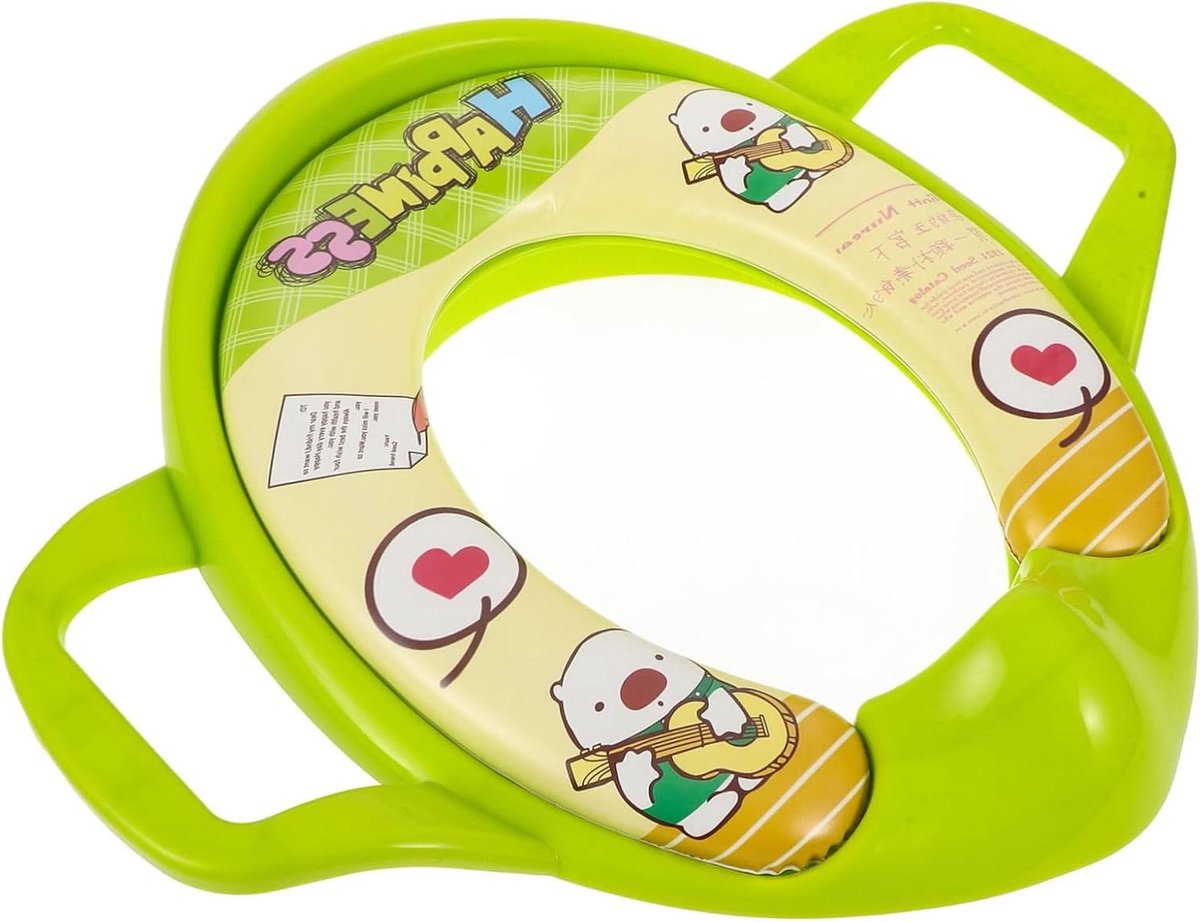 Baby toilettrainer - Potjestrainer ring - Zindelijkheidstraining kind - Antislip onderkant - 395 x 34 x 4 cm - Groen