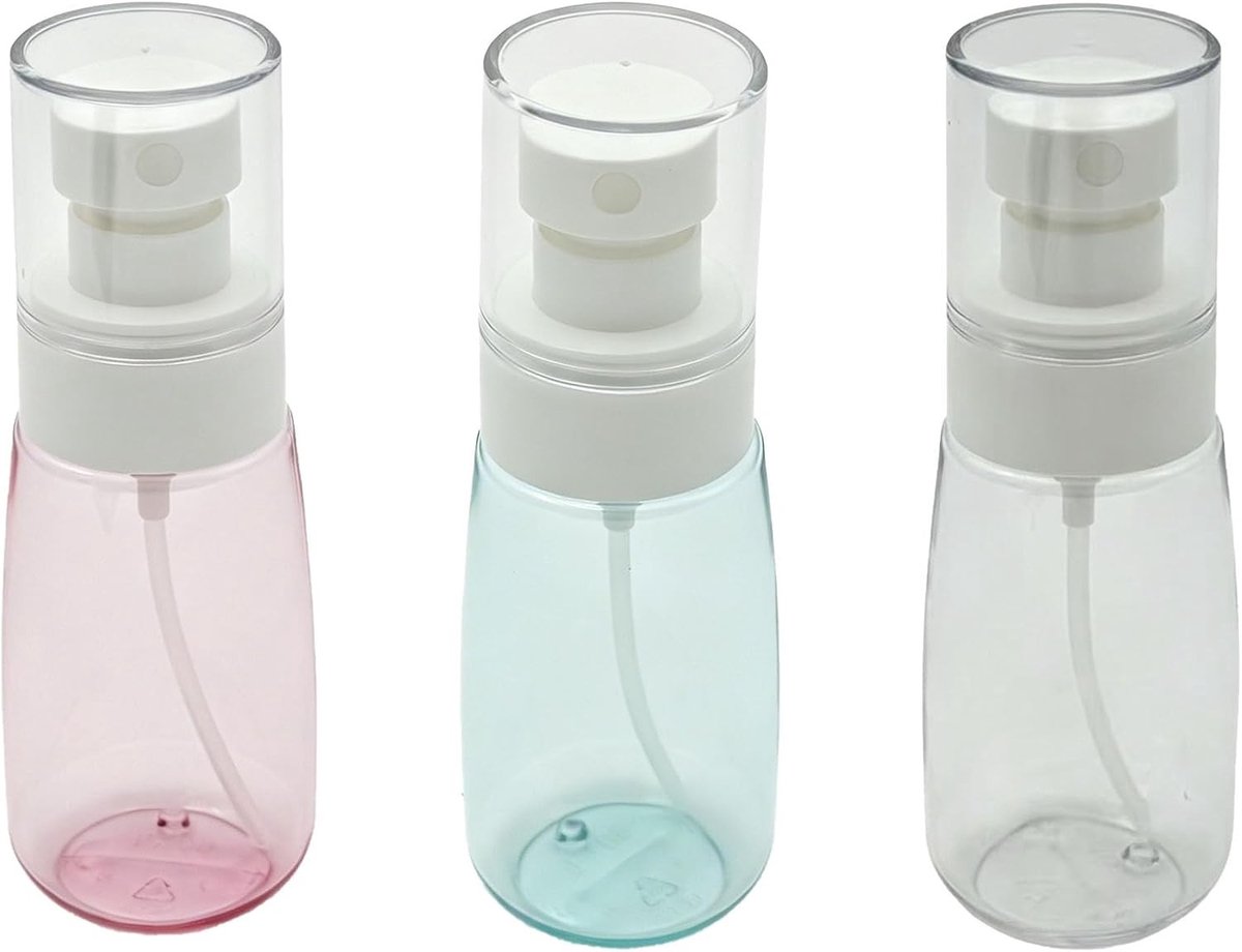 Handige spuitfles als verstuiver voor haar en cosmetica, ideaal voor planten en reizen, bijvulbaar en compact