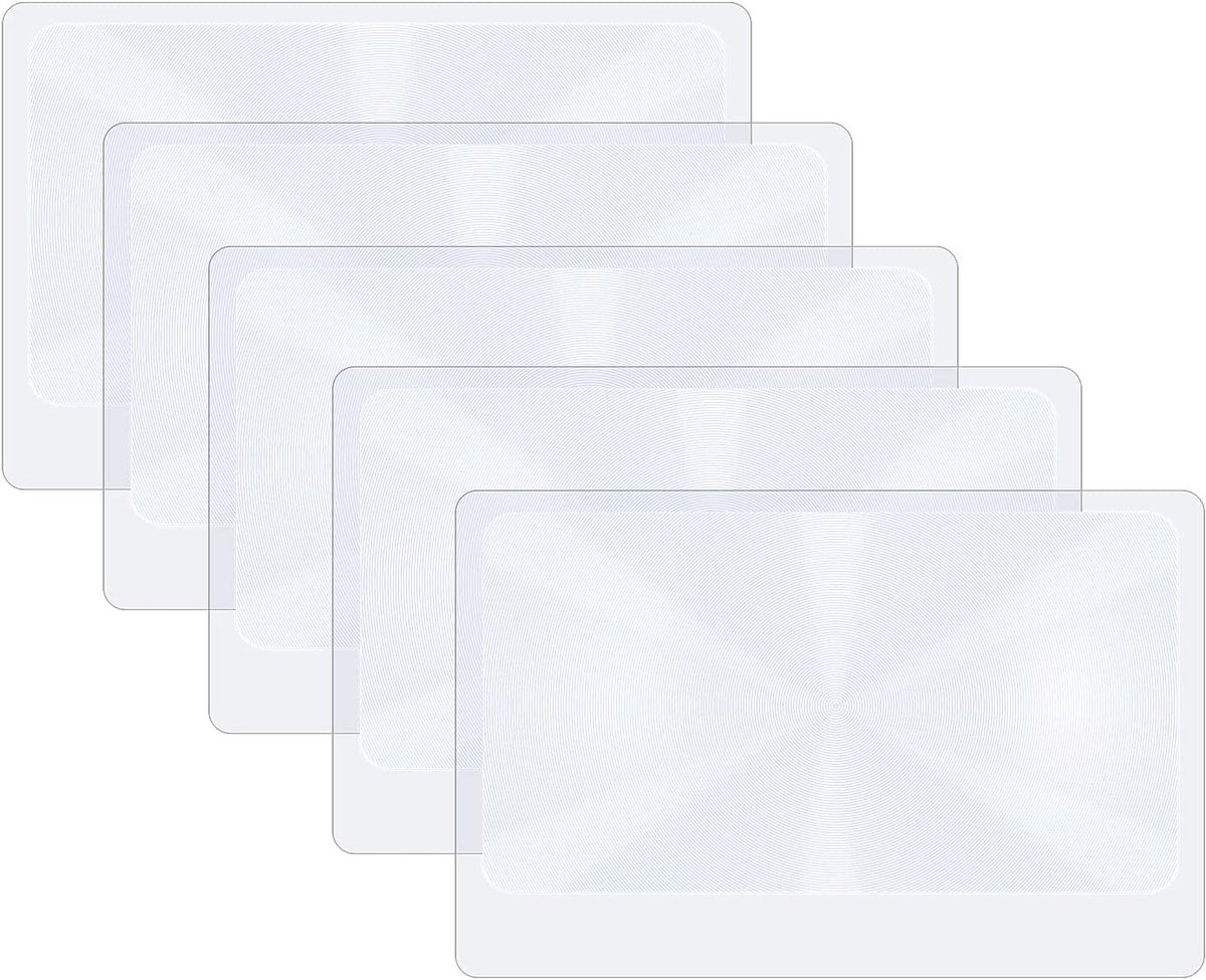 Vergrootglas Kind - Transparant - 3,5 x 5,5 cm - 3X Vergroting - Voor Lezen en Observeren