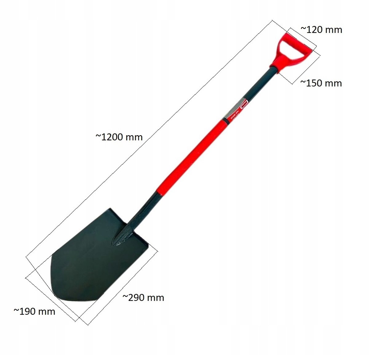 Stevige Tuinschep - Metaal met Ergonomisch Handvat