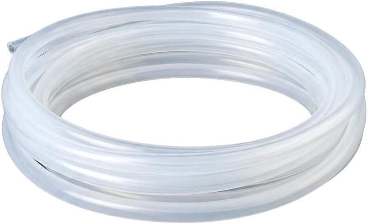 Flexibele Siliconen Slang van 5m, Voedselveilige Slang voor Water, Lucht en Aquariums, 8mm ID x 11mm OD, Dikte 0.3cm, Ideaal voor Pompoenoverdracht en Huishoudelijk Gebruik