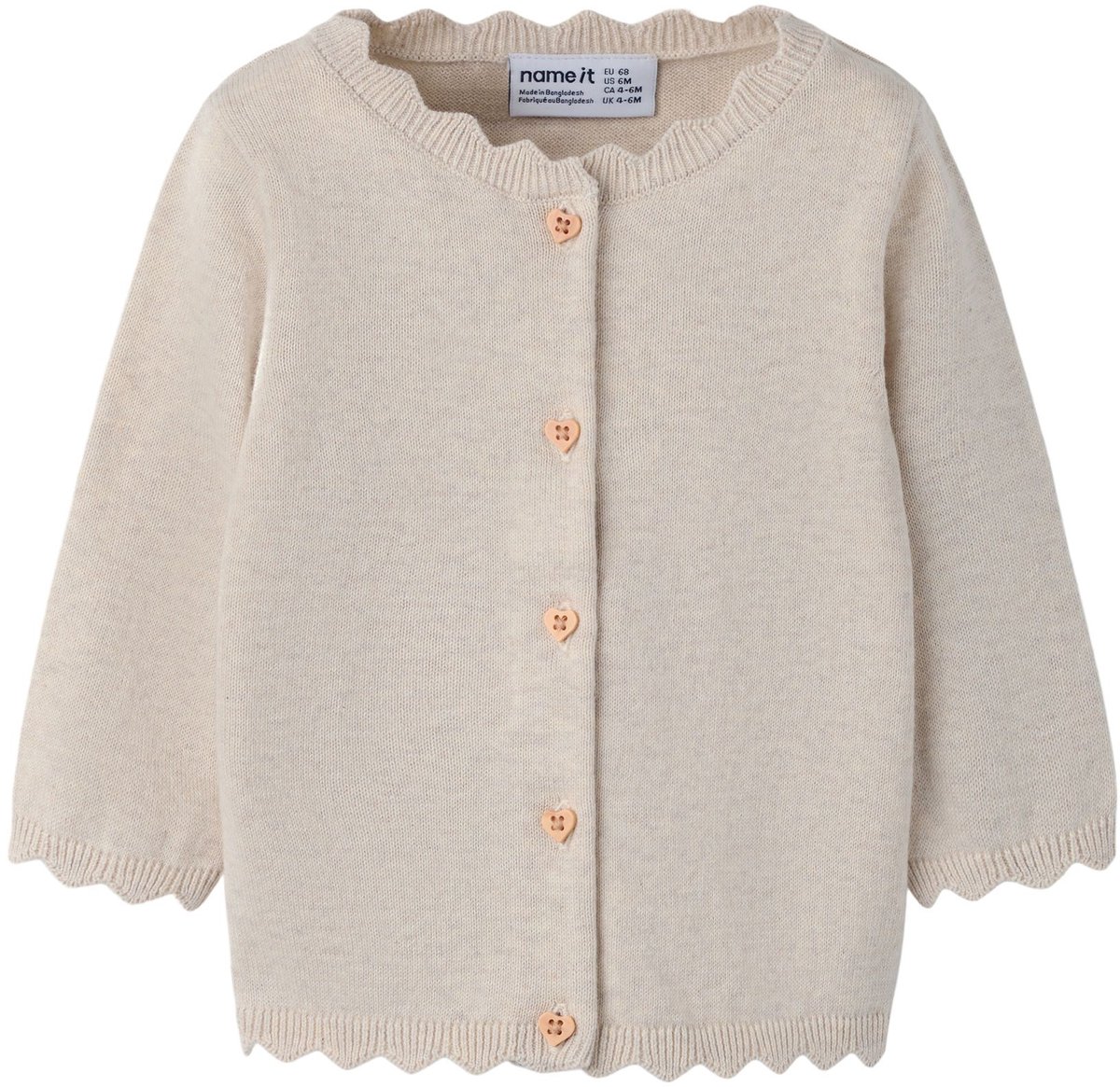 Name it gebreid vest Biologisch katoen