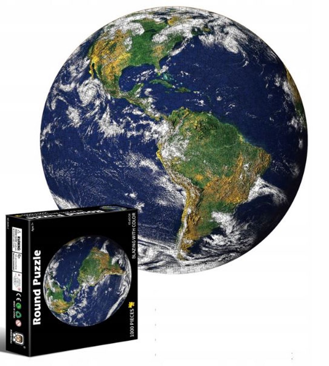 Ronde Planeet Puzzel 1000 Stukken 65x65 cm