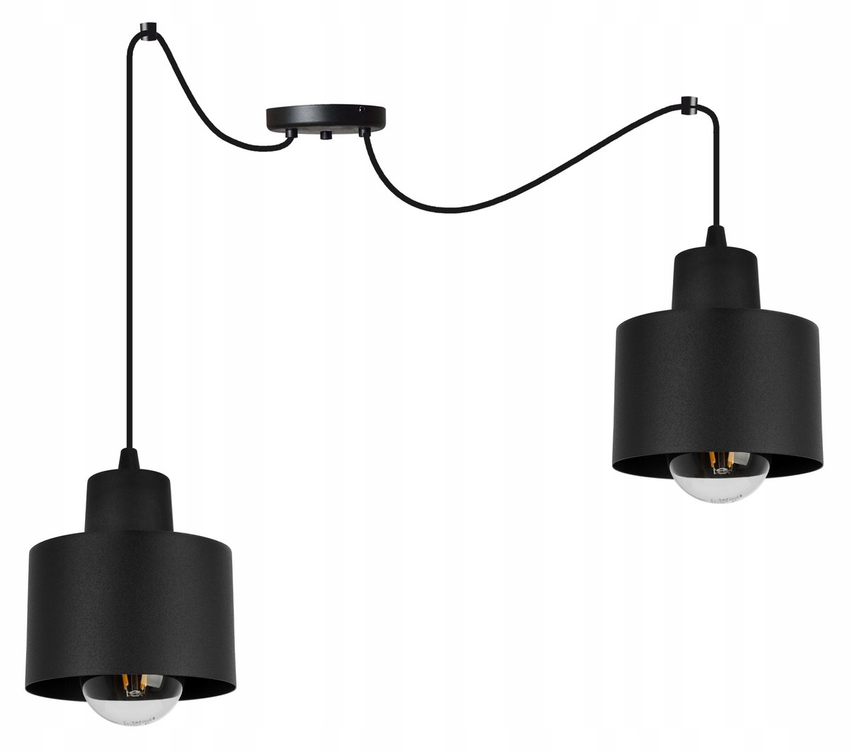 Spider Panta Hanglamp Zwart Metaal E27 - Stijlvolle Loft Verlichting