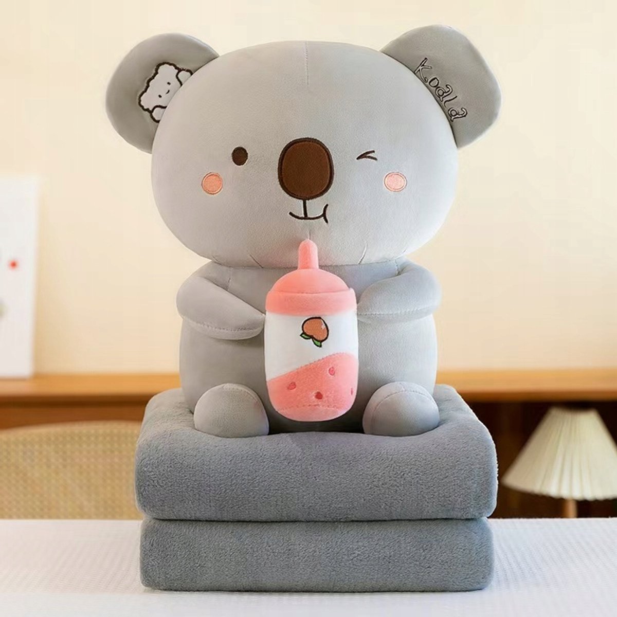 Koala Knuffel met Dekentje 3-in-1 - Zacht en Decoratief