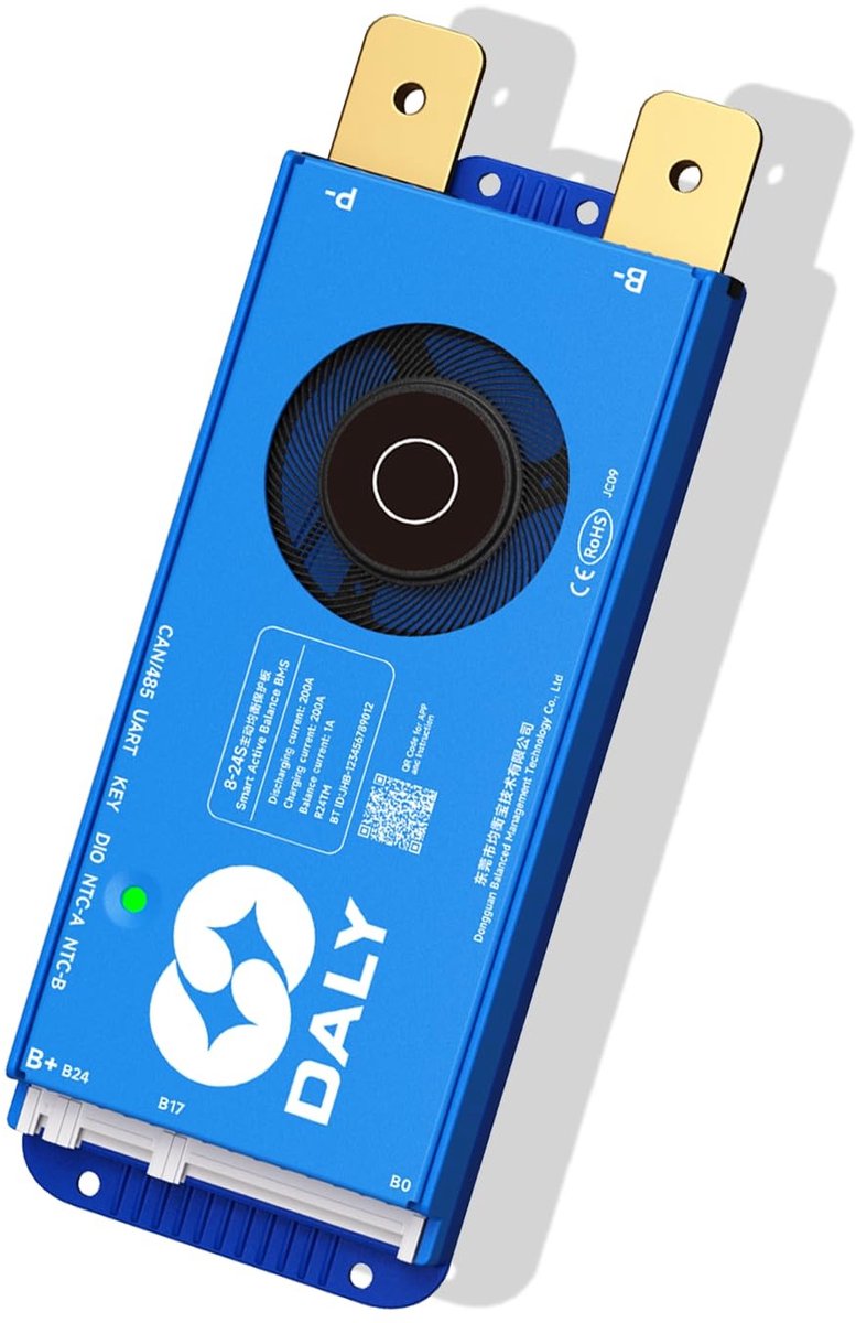 Elzusha - Slimme BMS 8S-24S 24V-84V 200A voor Lithium-ion Batterijen
