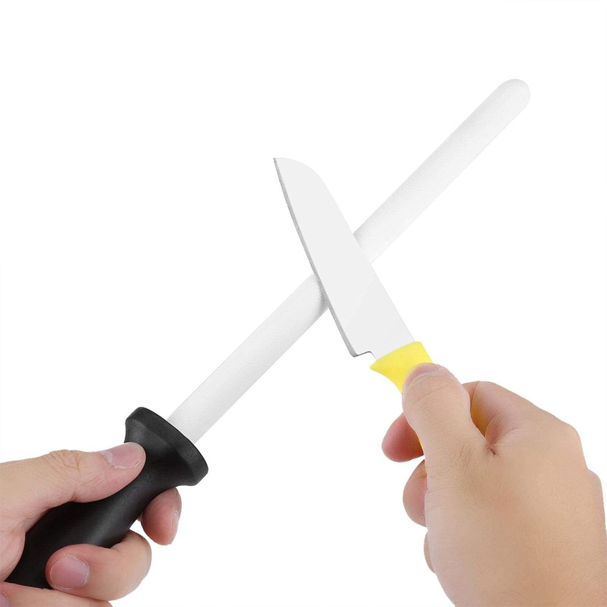 Elzusha - Professionele Keramische Messenslijper met Ergonomisch Handvat