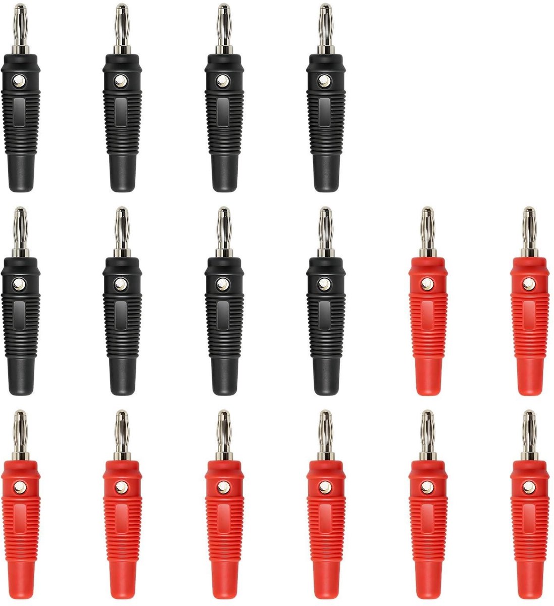 Elzusha - Set van 16 Banana Plugs voor Audiokabels