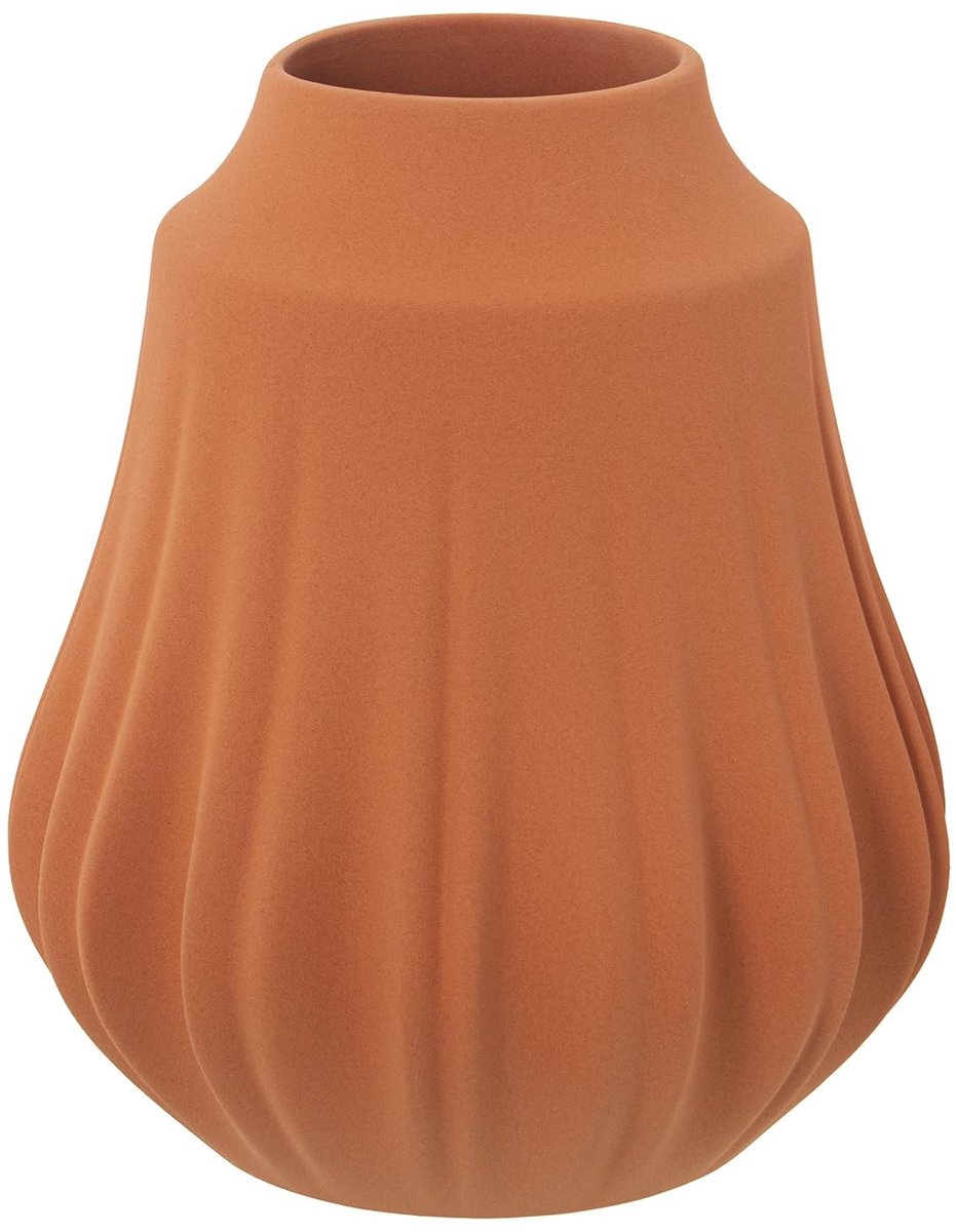 Elzusha - Terracotta Keramische Tafelvaas Mat 21 x 24 cm