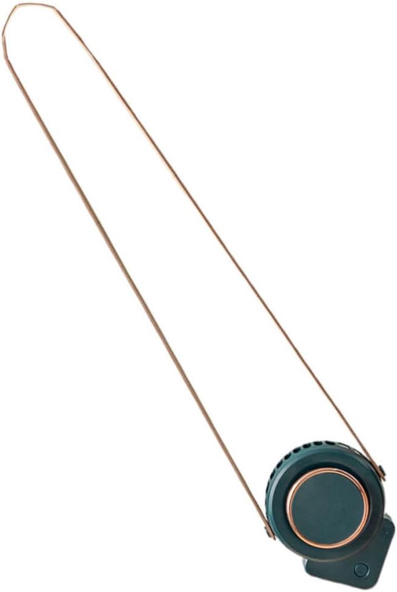 Dladloze miniventilator - Nek ventilator - Geschikt voor kinderen, vrouwen, mannen, thuis, buiten en op reis - Draagbare nekventilator, handsfree - Kleine USB-ventilator - 3 Standen met Verstelbaar Koord - Draagbare Mini Ventilator