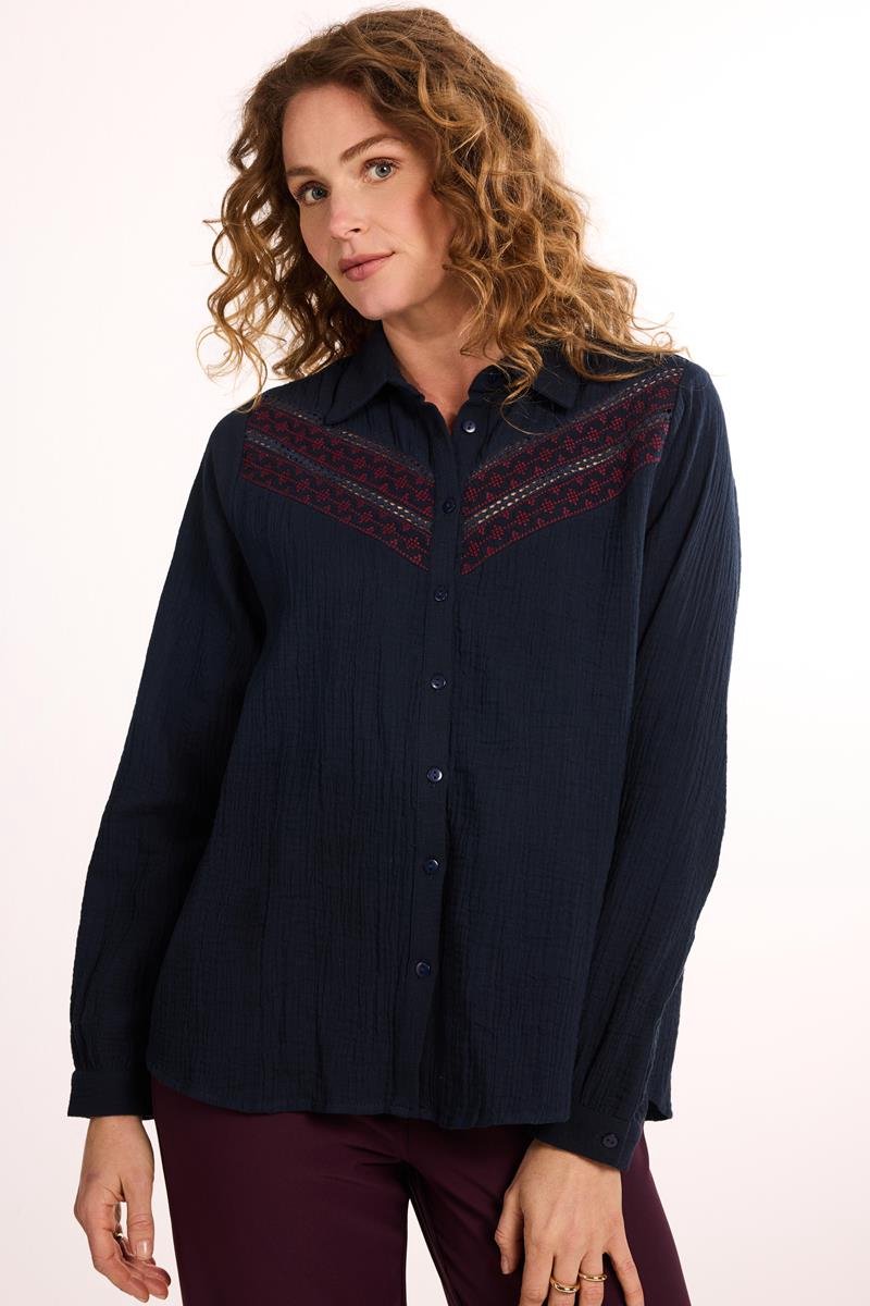 DIDI Dames Blouse Freja Dark blue maat 38