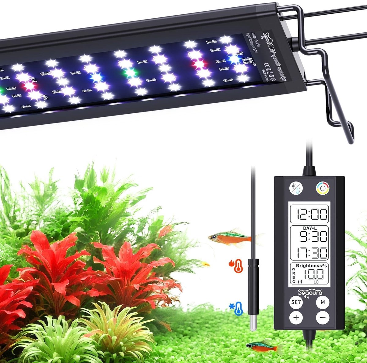 SEAOURA WRGB DIY Aquarium Light for 120-137cm Freshwater Fish Tank - ShopVlot