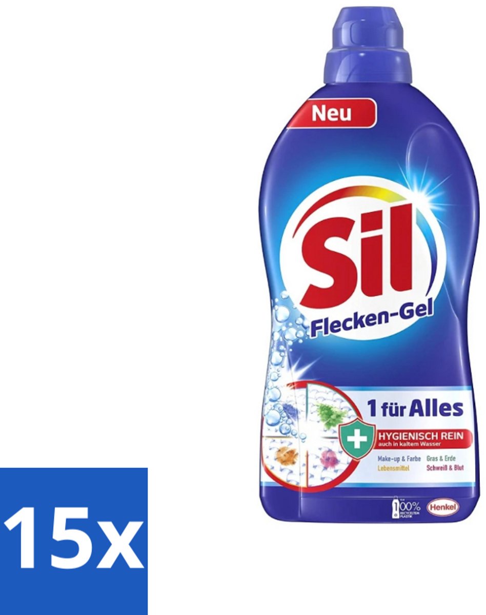 Sil - Vlekverwijderaar - Gel - 1.3L - Bulkverpakking - 15 stuks