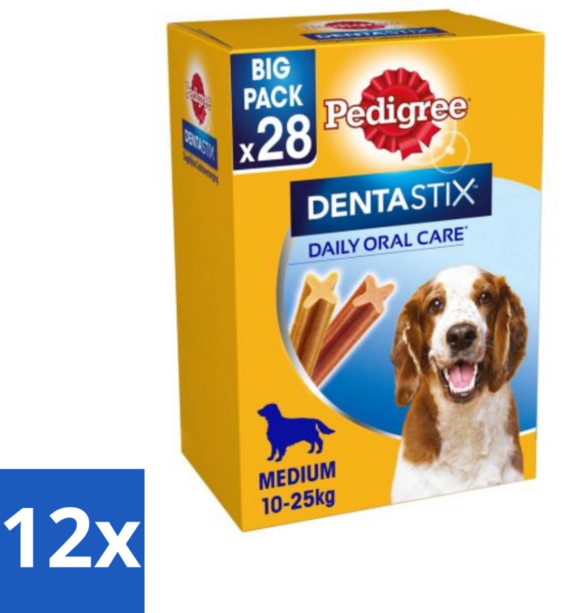 Pedigree - Dentastix - Medium - Multipack - 28 Stix - 720 Gram - Voordeelverpakking - 12 stuks