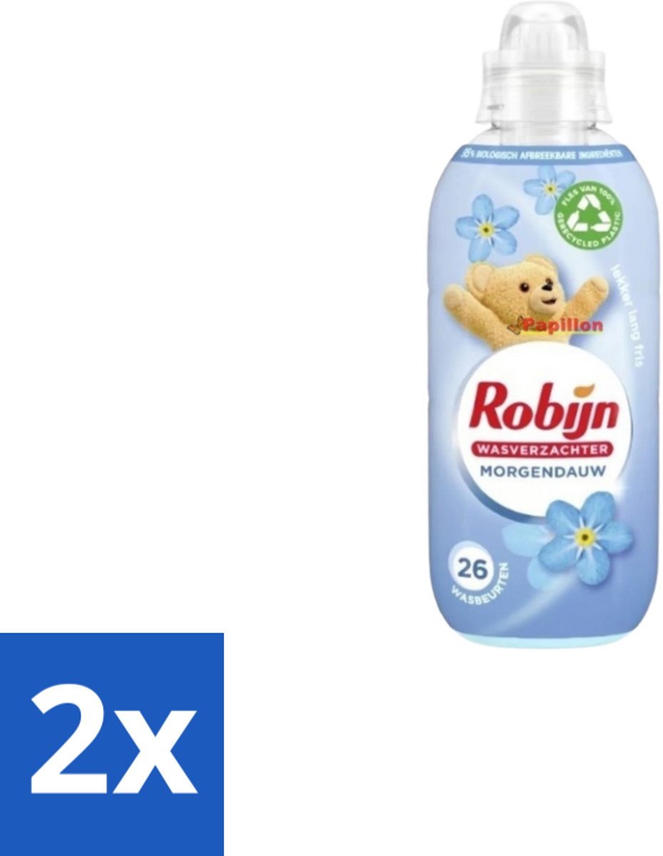 Robijn – Wasverzachter – Morgendauw – 650 ml - Voordeelverpakking - 2 stuks
