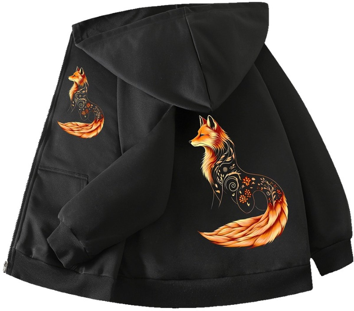 Currero Vest Meisjes Met Rits Sweater Meisje Cardigan Gebreid Sweaters Hoodie Warme Trui Lange Mouw 15-16 Jaar Zwart