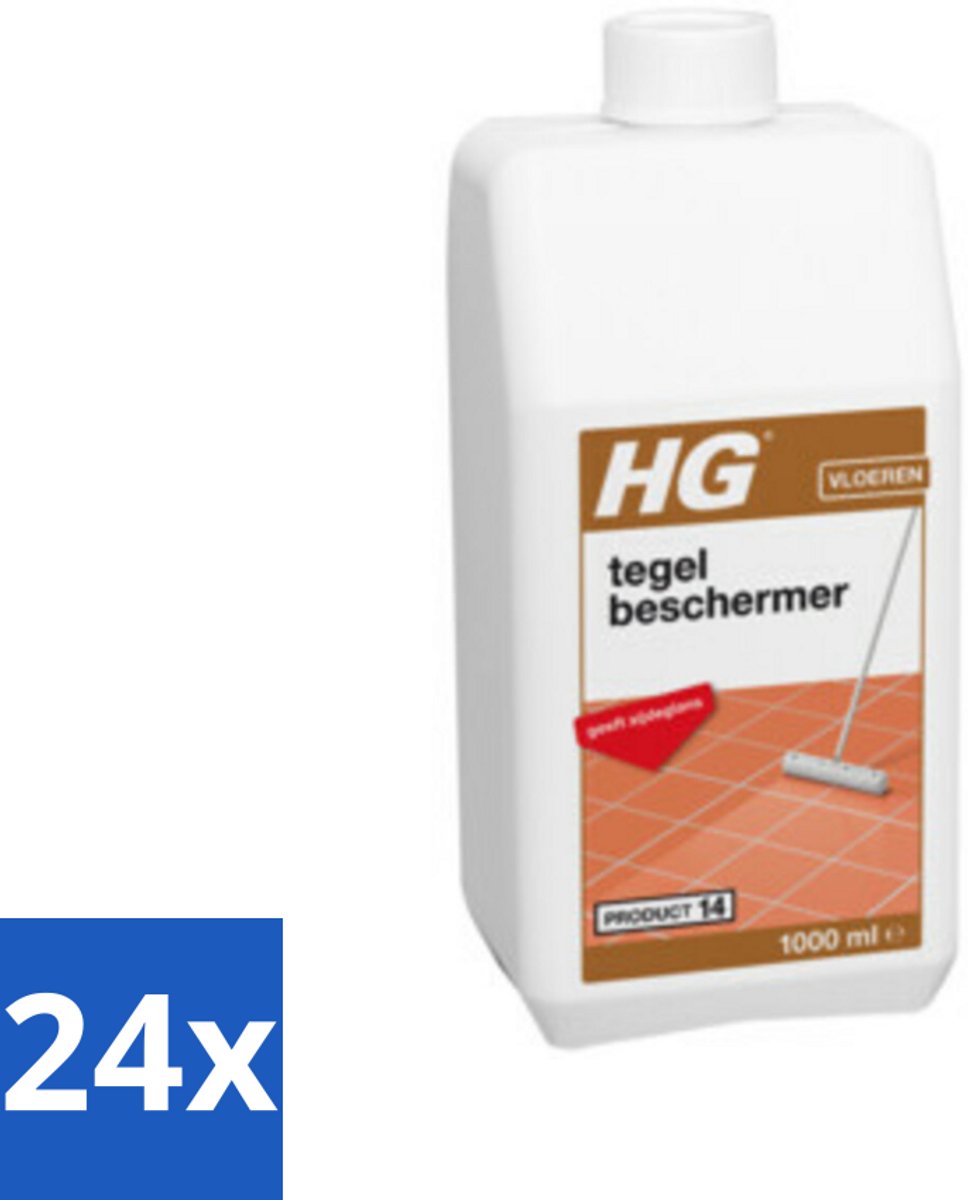 24 x HG Tegelbeschermer 1 liter - Tegelbeschermer - Vloertegel Bescherming - Anti-kras - Anti-slijt - Zijdeglans