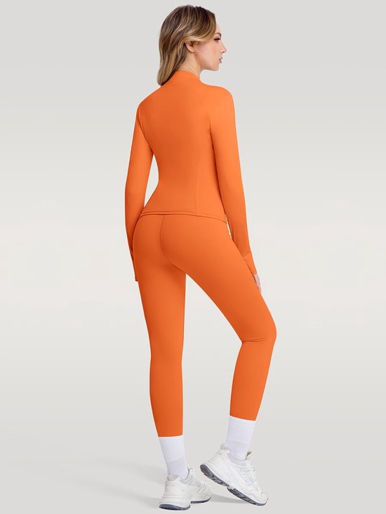 Currero Pilates Pak Dames - Yoga - Buttshaper - Gym - Fitness - Butt Lift - Bil Vergrotend - Heup Liftend - Yogakleding - Oranje M — afbeelding 5
