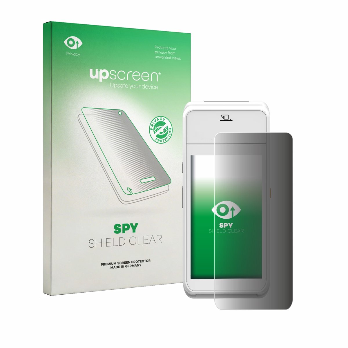 upscreen - privacy screenprotector voor Pax A99 - Folie Beschermfolie Blauwlichtfilter