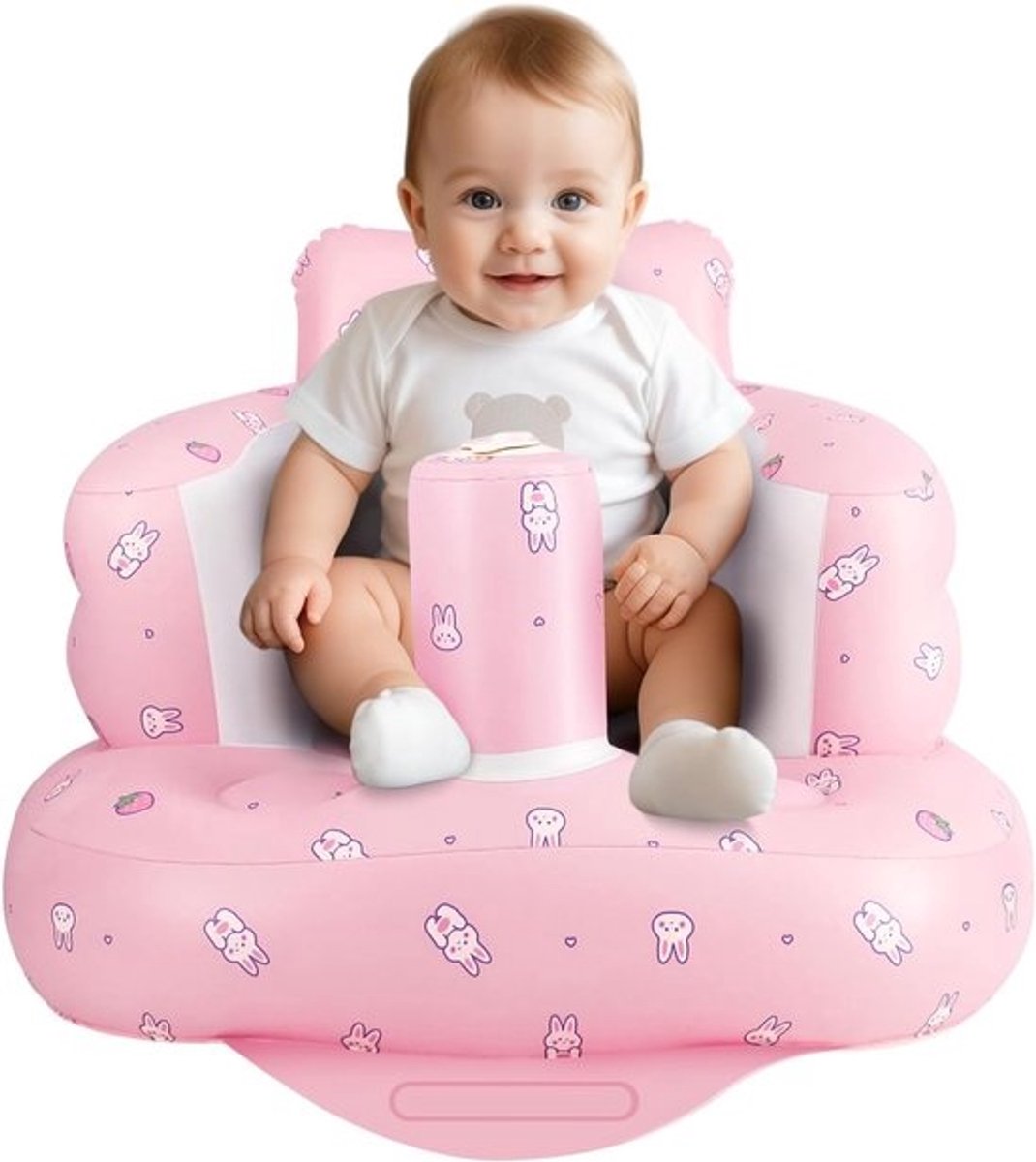 Opblaasbare babystoel voor baby's vanaf 3 maanden - Zomerstoel met ingebouwde luchtpomp