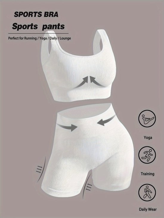 Currero Pilates Pak Dames - Yoga - Buttshaper - Gym - Fitness - Butt Lift - Bil Vergrotend - Heup Liftend - Yogakleding - Melkachtig S — afbeelding 2