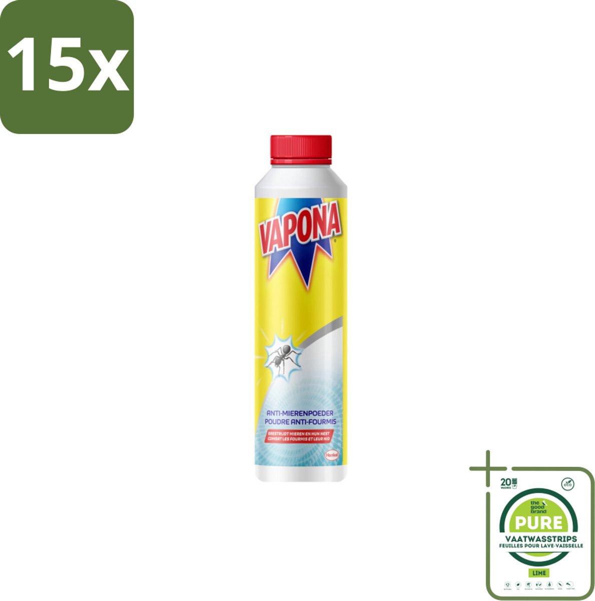 15 x Vapona Mierenpoeder 150 gr - Grootverpakking - Mieren Bestrijding - Mierenpoeder - Mierenplaag - Anti Mieren - Mierenwering