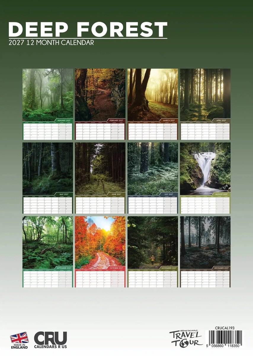 Deep Forest A3 Kalender 2027