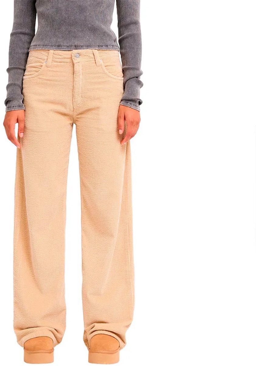 Roxy Surf Crush Cord Broek 34 Vrouw Pebble