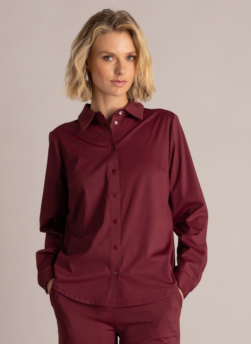 YEST Ofira Essential Tops - Wine Red - maat 48