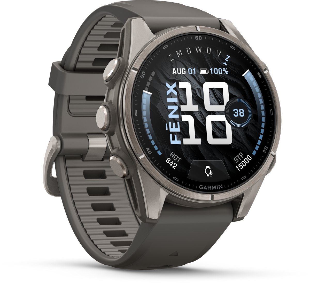 Garmin fēnix 9 - Multisport GPS Smartwatch - 43 mm thumbnail 2