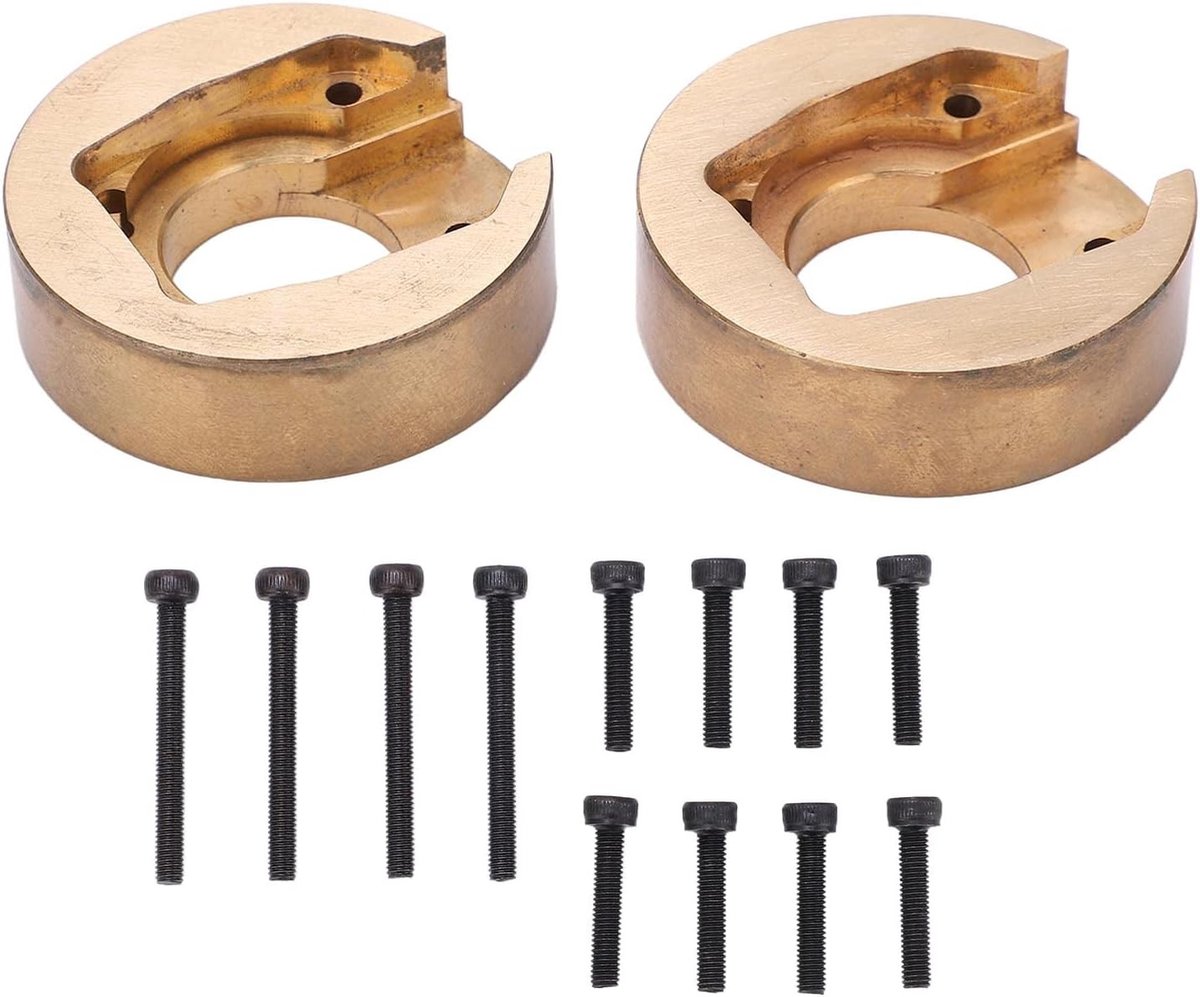 Brass tegengewicht voor RC auto - 1 paar messing wielrand binnengewicht voor 1/10 klimmende trucks, perfect voor hobbyisten en modelbouw
