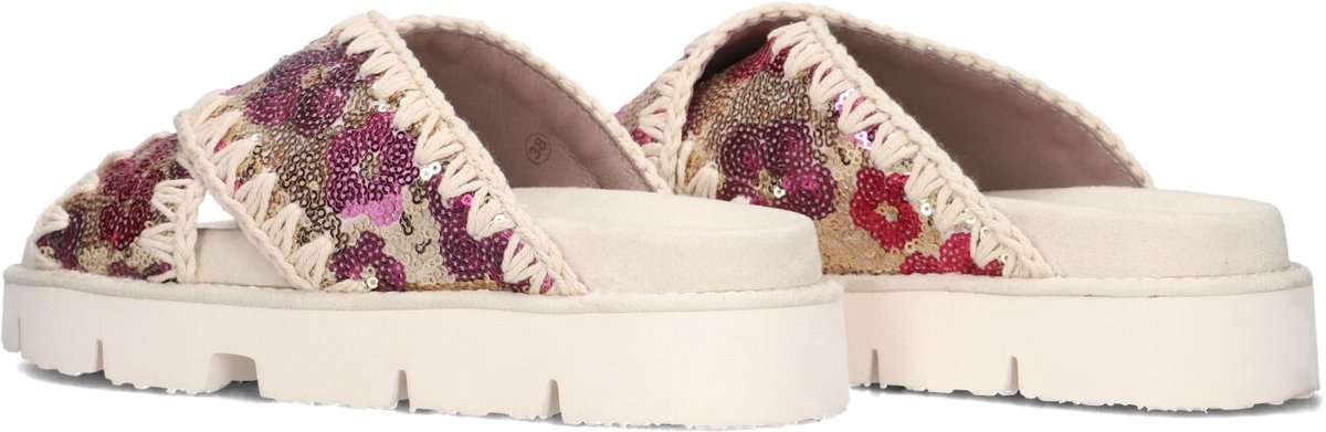 Mou Sequins Criss-cross Bio Sandal Slippers - Dames - Multi - Maat 38