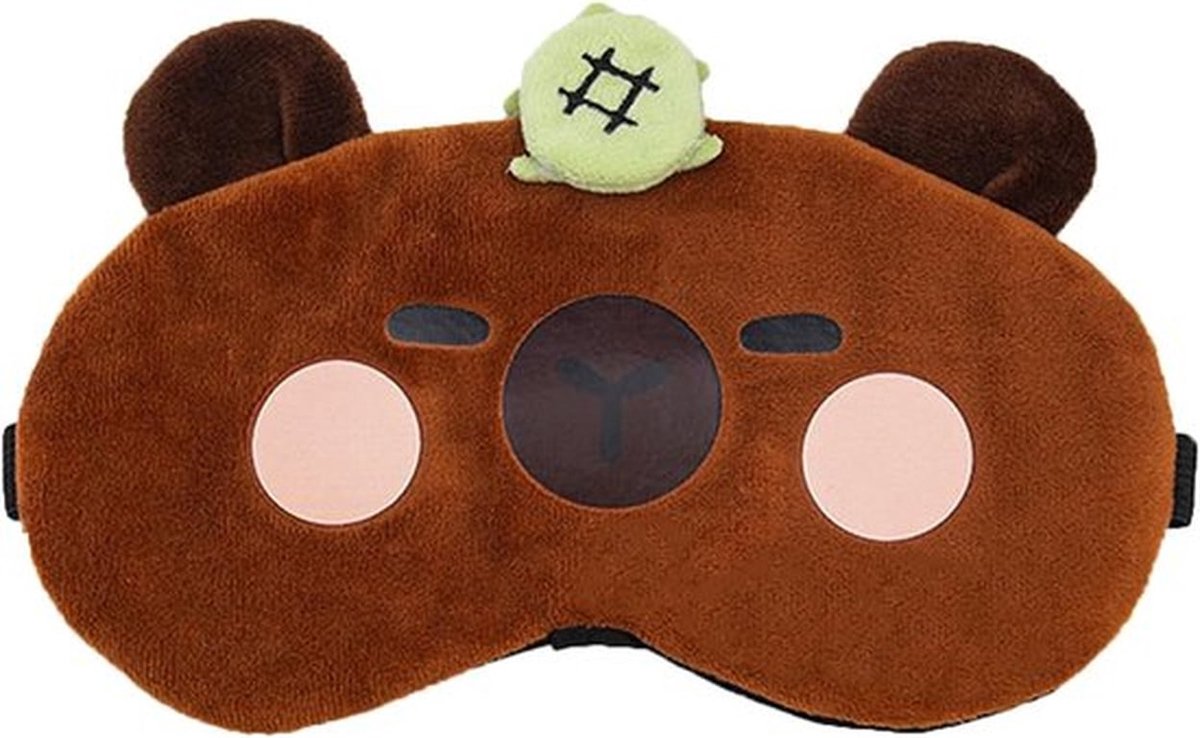 SnelShoppen - Capybara Slaapmasker voor Kinderen - Schattig Pluche Oogmasker, Lichtblocking voor Reis & Naps, Perfect voor Jongens en Meisjes
