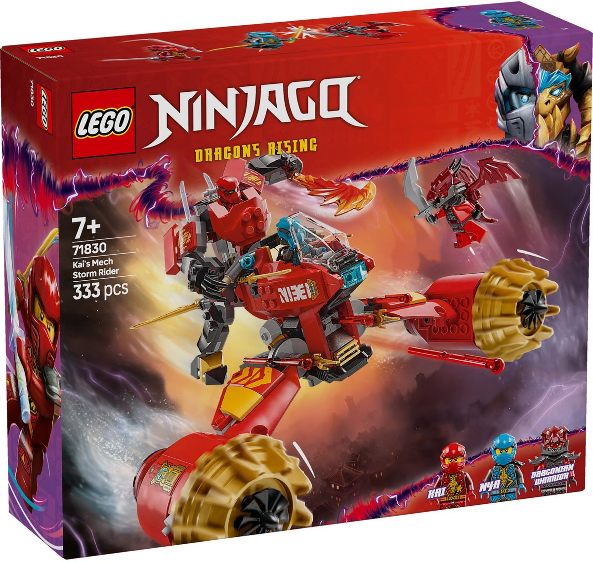 LEGO 71830 Ninjago Kai's mechastormvoertuig