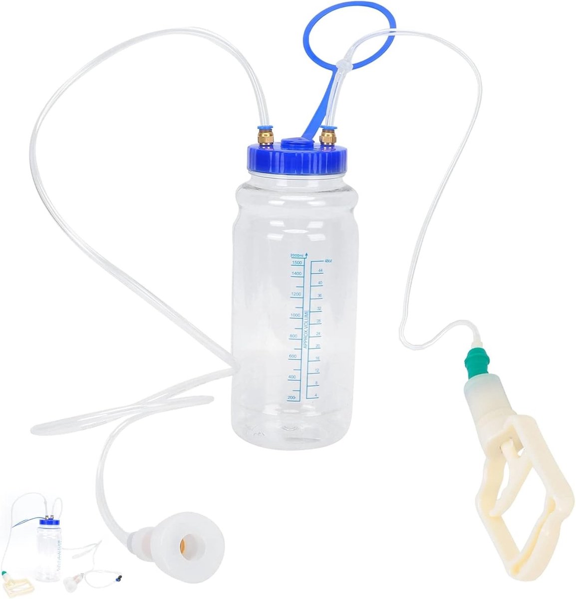 Draagbare automatische melkmachine voor geiten met vacuümpomp - Efficiënte melkverzorging en benodigdheden voor geiten (enkele cup)