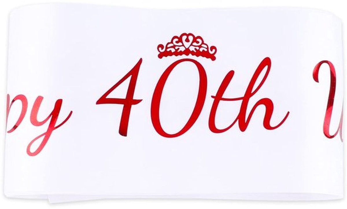 Sjerpen Robijn Huwelijksverjaardag - Decoratie - Cadeau - Accessoires - 40e Huwelijksjubileum - Eén Maat - Jubileumdecoratie
