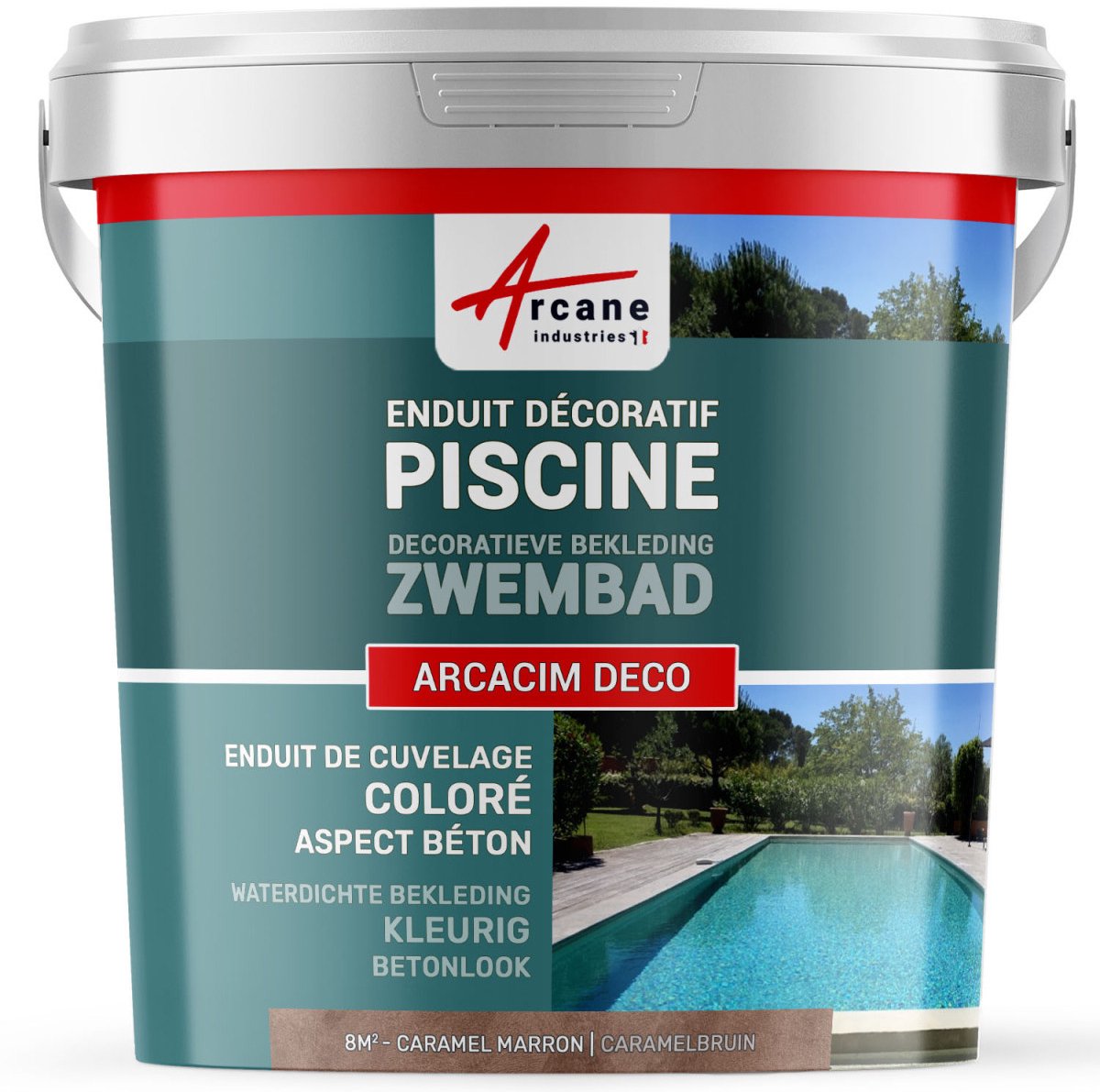 Decoratieve afwerkingscoating voor zwembad: ARCACIM DECO