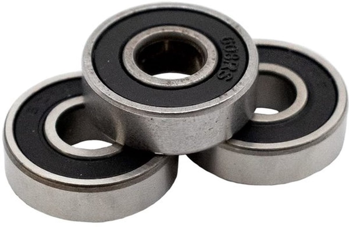 Lagers 16PCS - Skateboard/Inline/Skates - ABEC 9 - Snelheid - Wielbearings - Zwart - Skateboardlagers