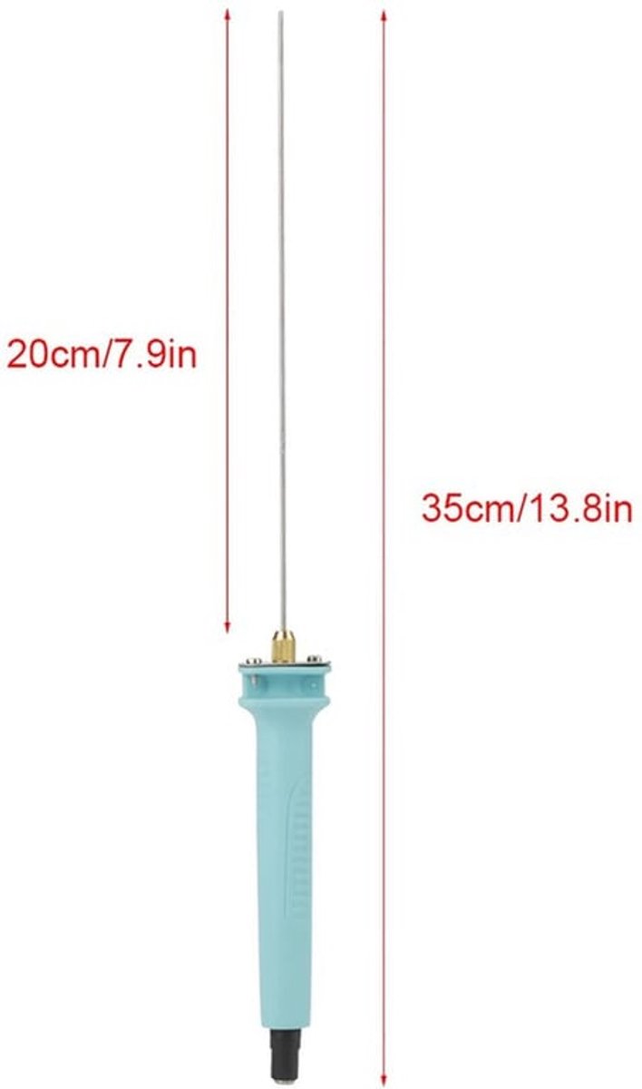 Elektrische schuimsnijder - Schuimsnijmachine - Snijdt snel en soepel - Turkoois - Voor hobbyisten en knutselaars - 20 cm snijgereedschap...