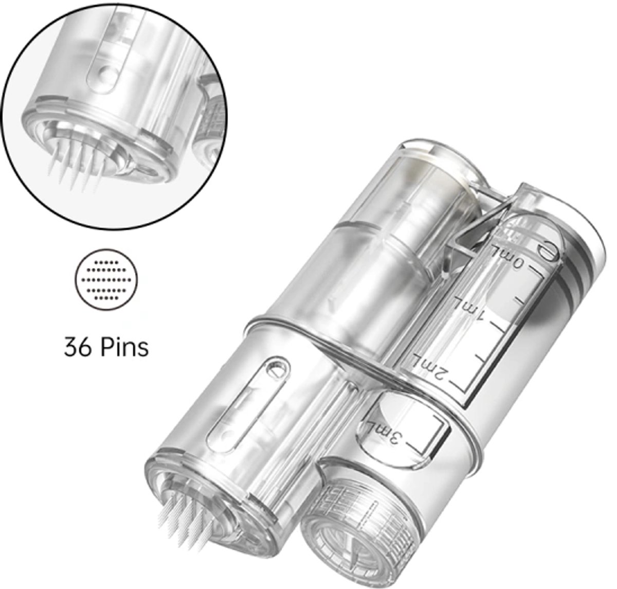 HydraPen H6 36-naald / 36-naaldencartridge met geïntegreerd serumreservoir voor de HydraPen H6