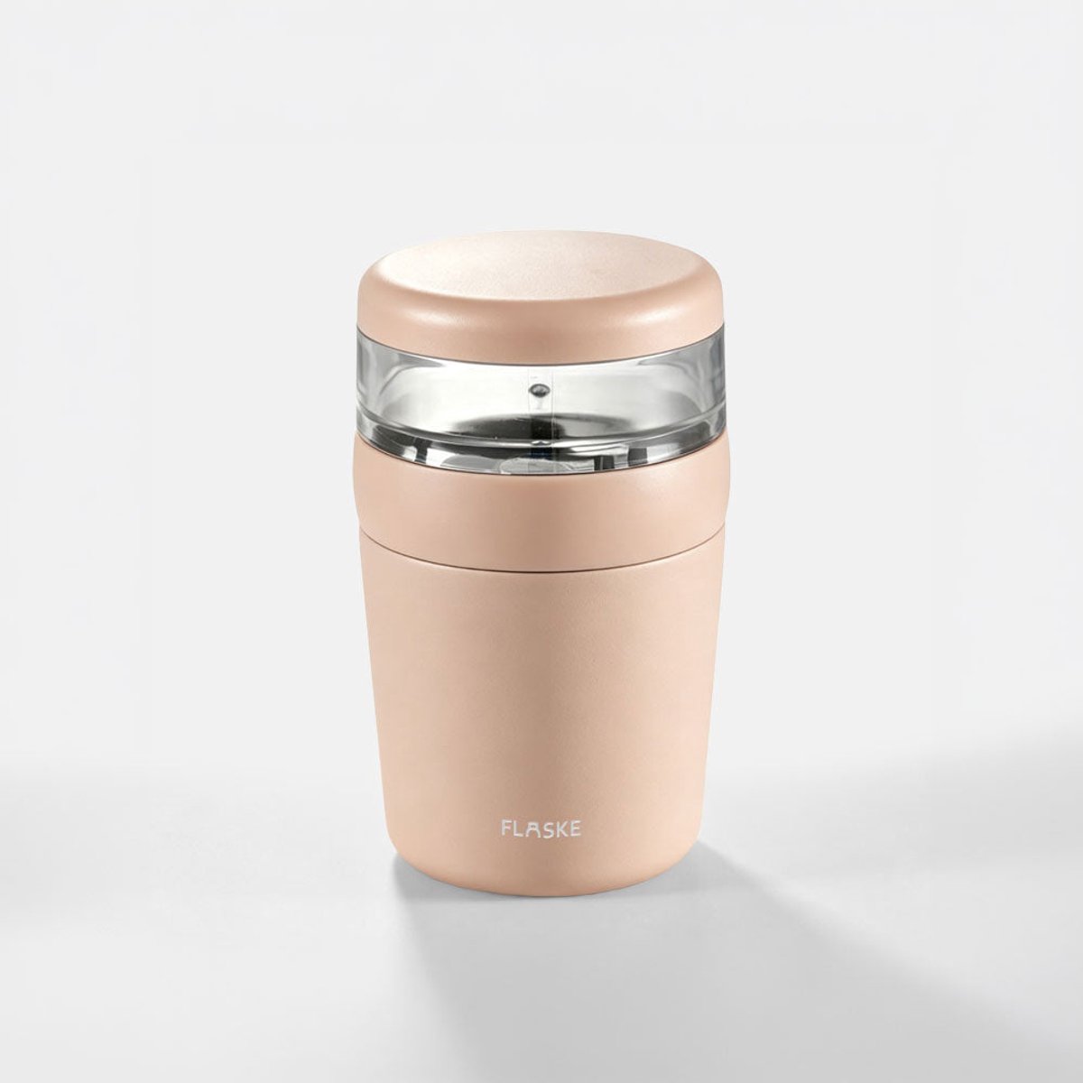 FLASKE Muesli Bowl 720ML - Yoghurtbeker To Go - Ontbijtbeker - Lunchpot - Salade Box - Voor Yoghurt, Havermout & Salade - Lekvrij & Isolerend - Wit/Cloud